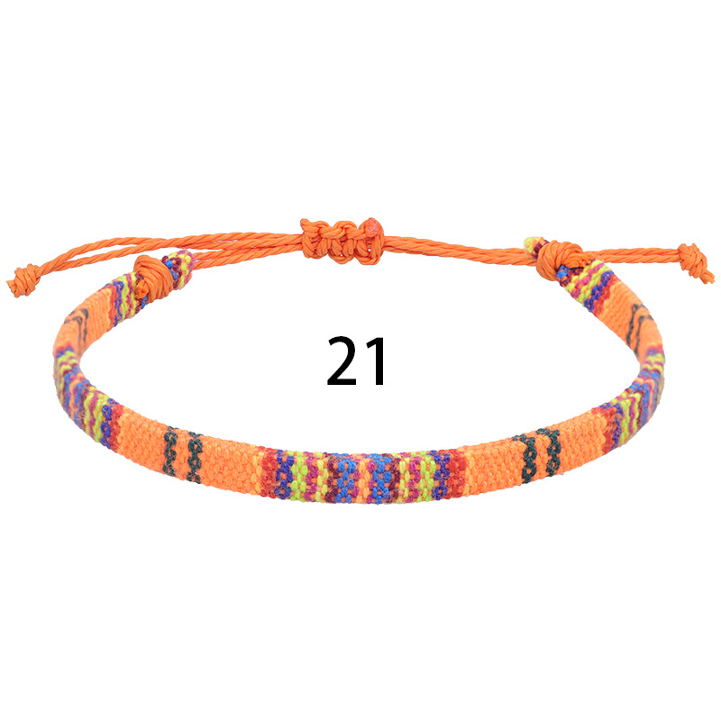 Fußkettchen für Frauen, gewebter Stoff, Fußbein-Armbinde, Männer, handgefertigt, Seil, Geflecht, Knoten, Strand, Barfuß, Webart, ethnischer Boho, verstellbarer Charme: Blau verzinkt