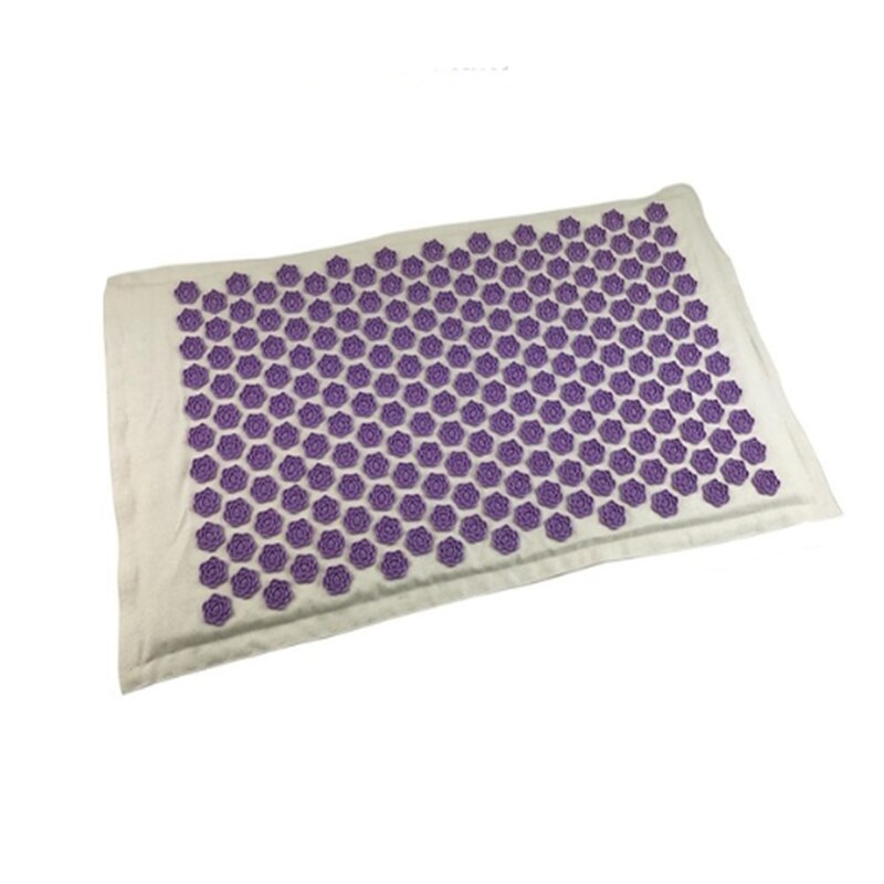 (Acquista ora) tappetino per agopuntura in lino organico naturale cuscino per massaggio con punta di loto cuscino per Yoga terapia schiena/collo/dolore: Purple Mat