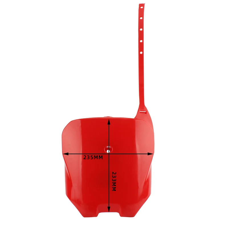 Placa de identificação frontal de plástico, capa de para-lama, carenagem para honda crf70 90 110 150 dirt pit bike motocross placa de identificação frontal