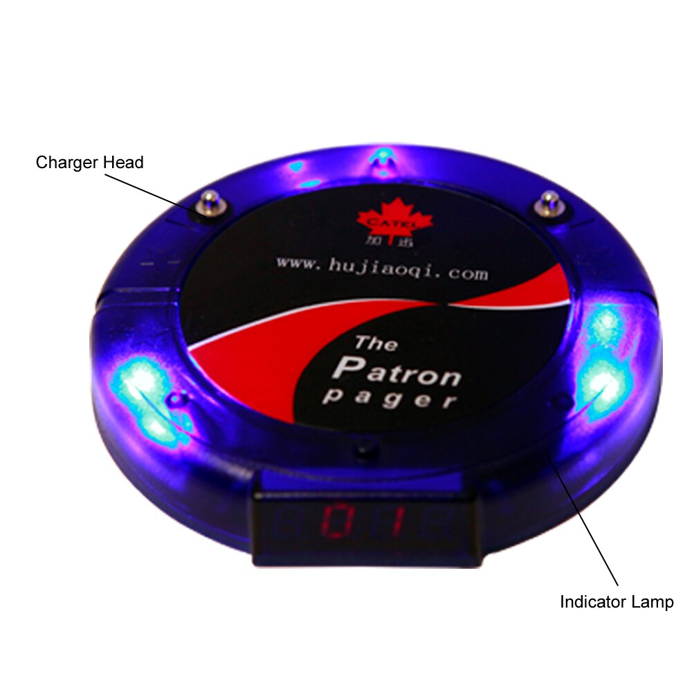 JINGLE BELLS 433.92mhz 1 pager restaurant church paging system pager queueing system table calling system guest number call