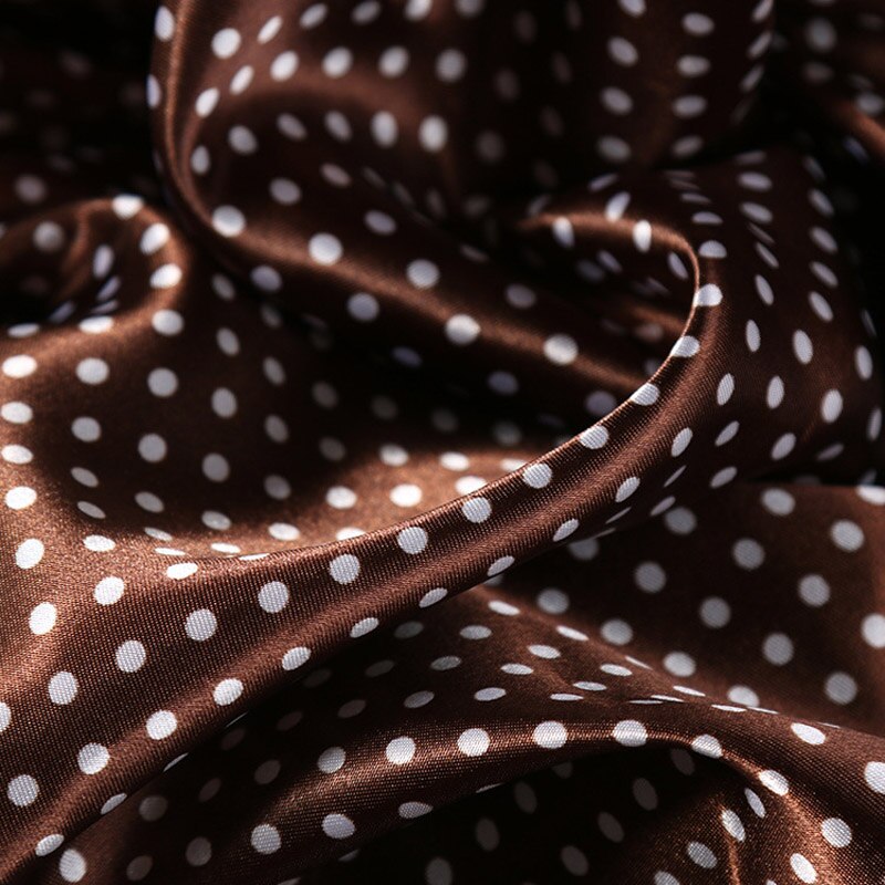 Polyester satin fabrictwist landscapebillede mønster tøj skjortekjole satin stof: 9