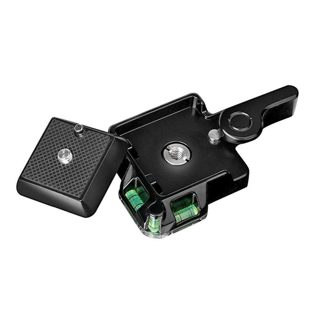Placa de liberação rápida plataforma base montagem filmadora tripé monopé bola cabeça para dslr câmera qr40 1/4 3/8 parafuso
