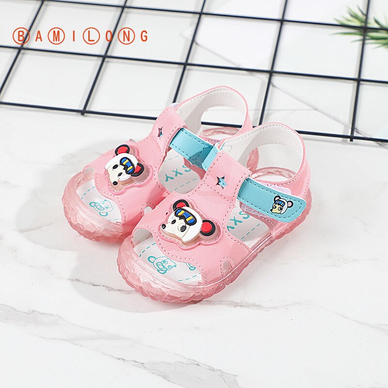 Zomer Mode Baby Boy Meisje Schoenen Cartoon Leuke Pu Zachte Bodem Sandalen Peuter Eerste Wandelaars Baby Schoenen S80