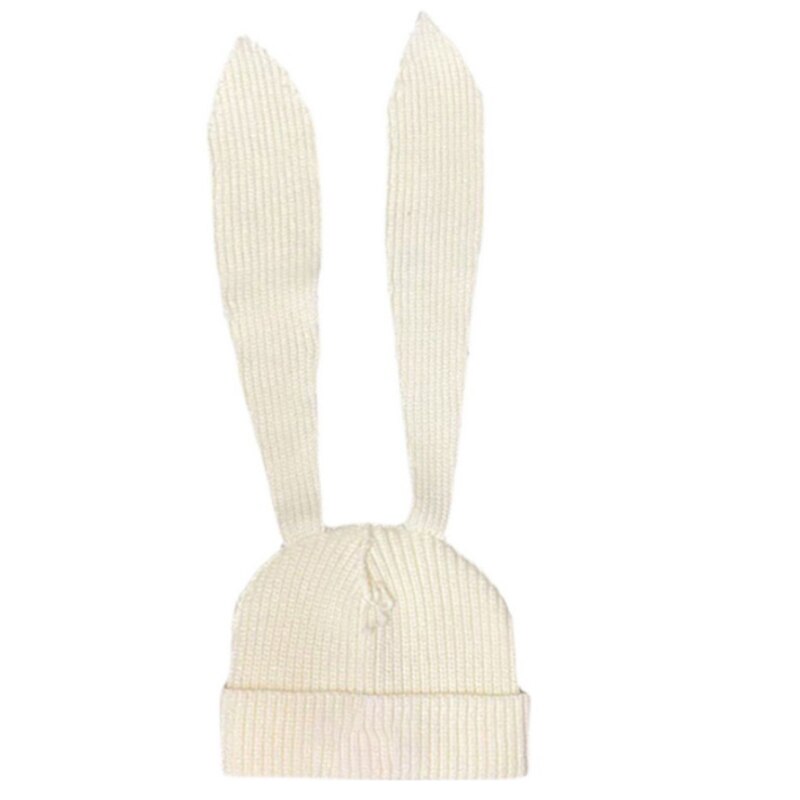 Easter Bunny Hat Rabbit Ears Costume Funny Party Favors Hats Easter Decorations Thicken Knitted Caps for Women Winter