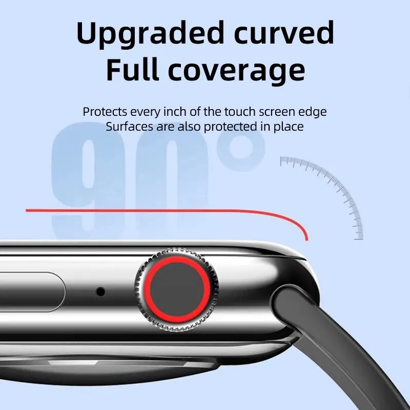 Película de hidrogel para Apple Watch Ultra 2, Protector de pantalla de 49mm para iWatch Series 9, 8, 7, 6 SE, 45mm, 41mm, 44mm, 38mm, 40mm y 42mm, 5 uds.