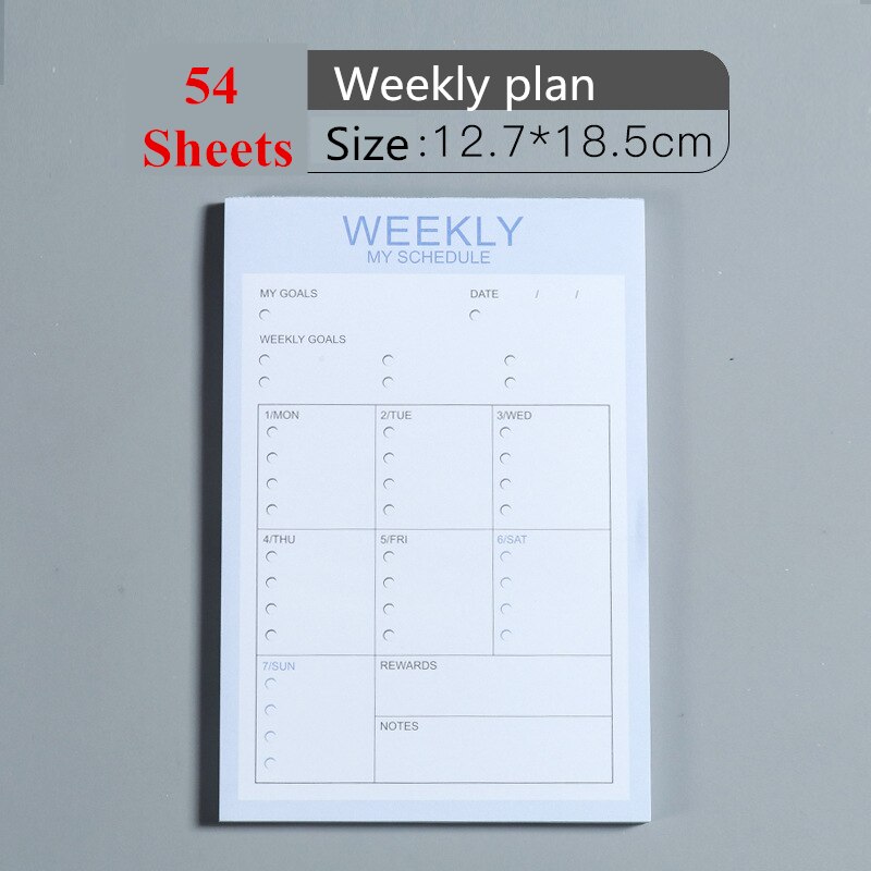 Kawaii A4 planificateur mensuel A5 Plan hebdomadaire Agenda 365 jour cahier école fournitures de bureau Journal livre papeterie Kpop: Weekly plan-purple2