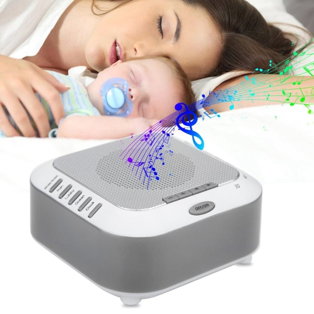 Nightlight Lullaby White Noise Rain USB Rechargeable Baby Soothing Natural Office Sleep Sound Machine Ocean Relaxation For Kids
