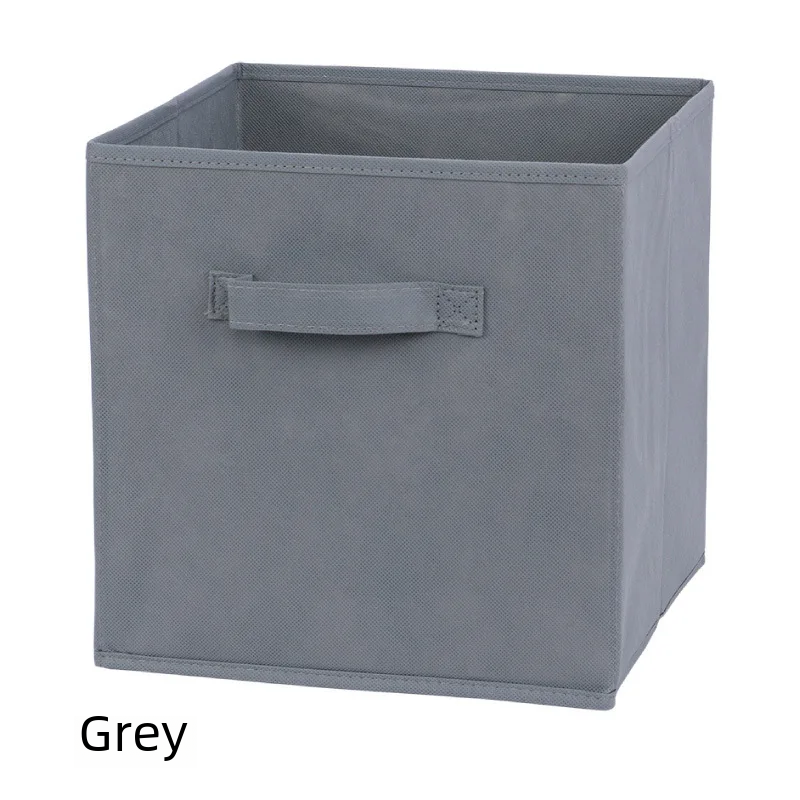 Fashionable Non-woven Fabric Storage Box No Lid Multi-functional Foldable Storage Box For Cabinet Organization: XS / Gold