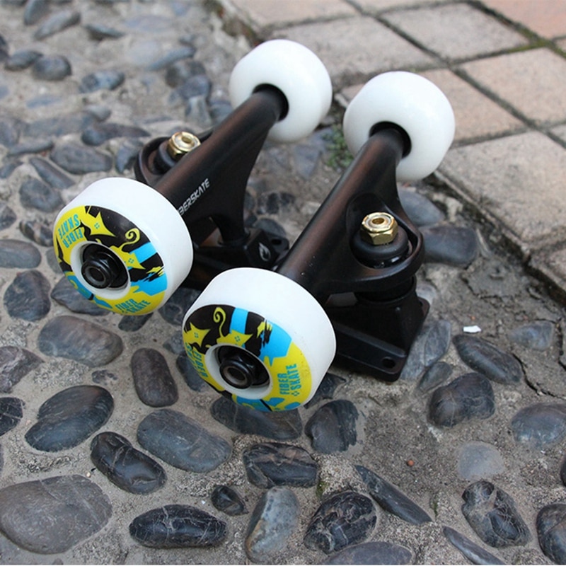 4Pcs/Set Skateboard Wheels Durable PU Skate Wheels Longboard Double Rocker Skateboard Wheels