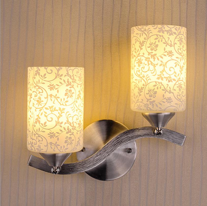 LED modern wall lamp Hotel bedside lamp living room bedroom single-headed double-headed LED corridor lamps: 2 heads