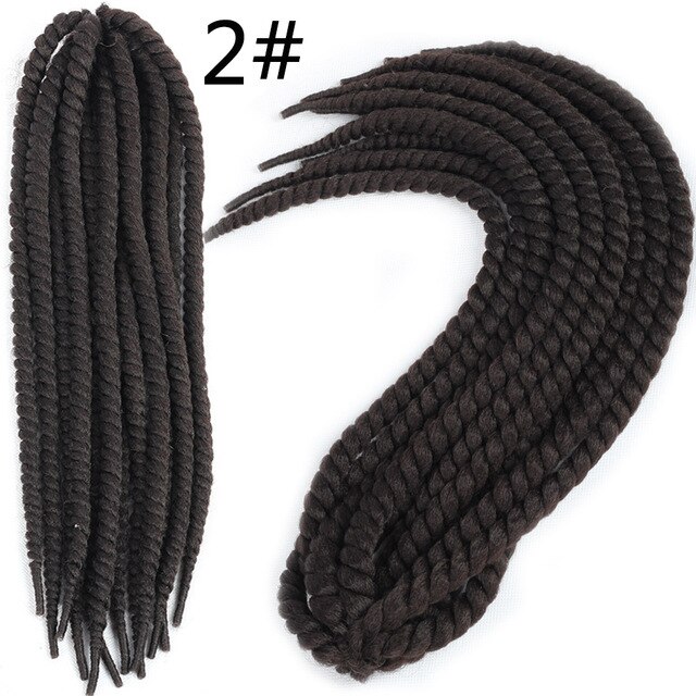 Havana Mambo Twist Hair Crochet Braids 22'' 120g 20 Color Ombre Synthetic Crochet Hair Braiding Hair FEELSI Purple