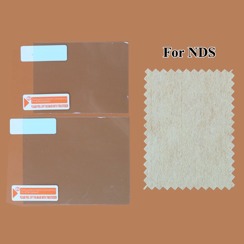 JCD Film de protection transparent inférieur supérieur pour Nintend NDS DSi NDSi XL LL NDSL DS Lite peau de protection d'écran LCD avec emballage