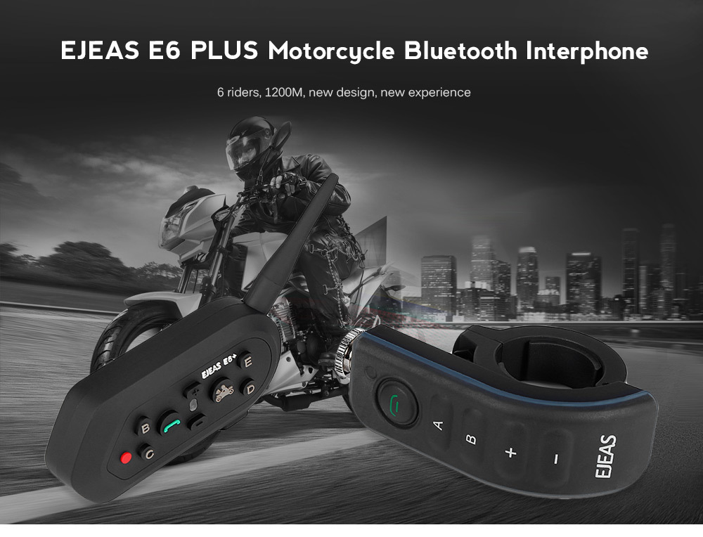 Officiële Accessoires Motorfiets Stuur Afstandsbediening Voor Ejeas E6 Plus Helm Intercom