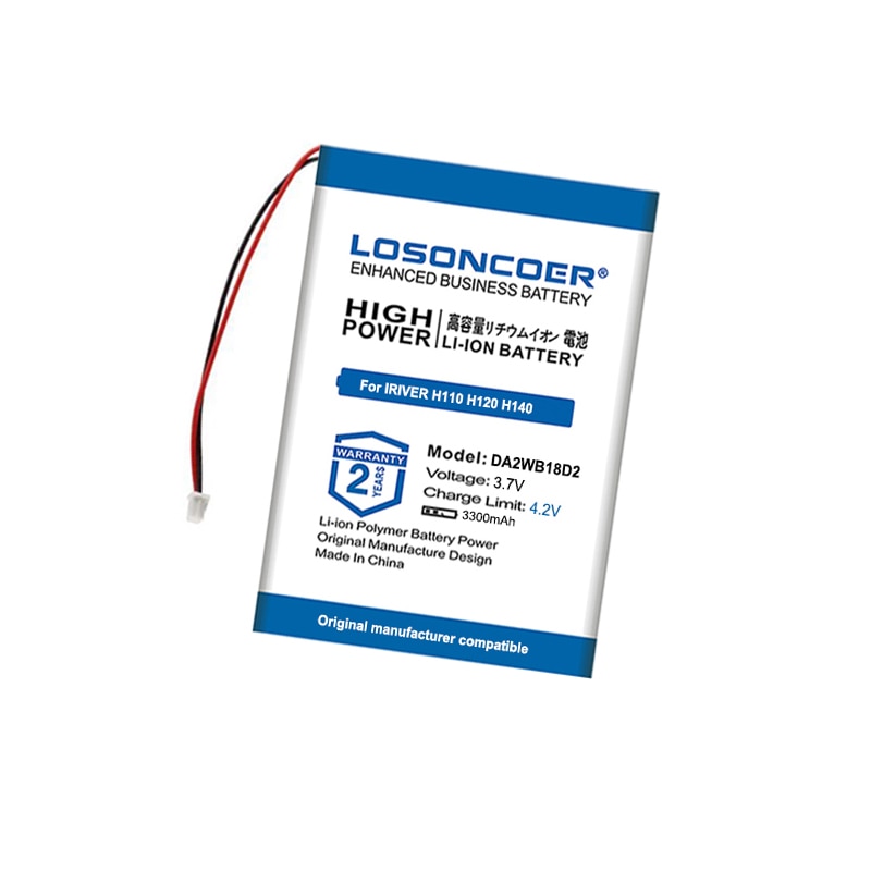 3300mAh Battery for IRIVER H110 H120 H140 H320 H340 Player DA2WB18D2 PMPIRH1 DA2W