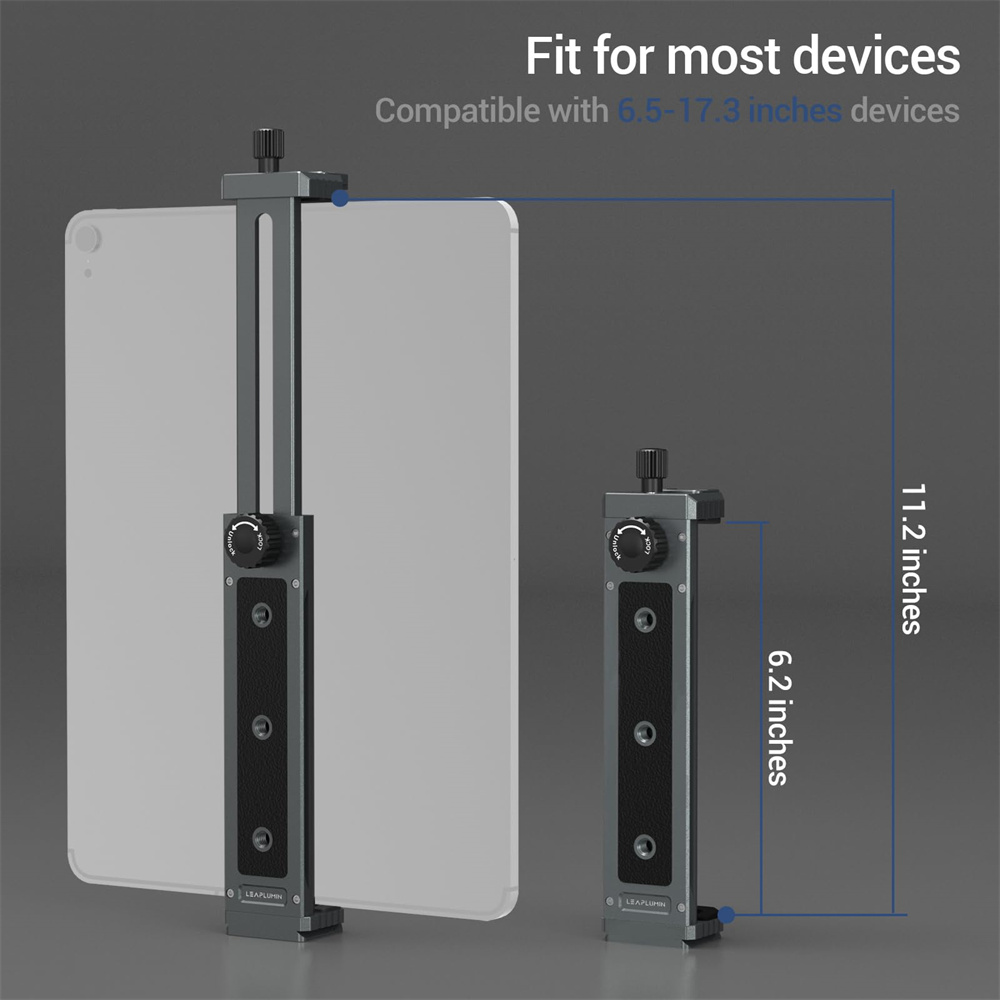 Tablet Holder Clamp Clip for iPad pro air mini 2 3 4 Universal Clip Tripod Mount for Iphone Smartphone Tablet Mic Led Light