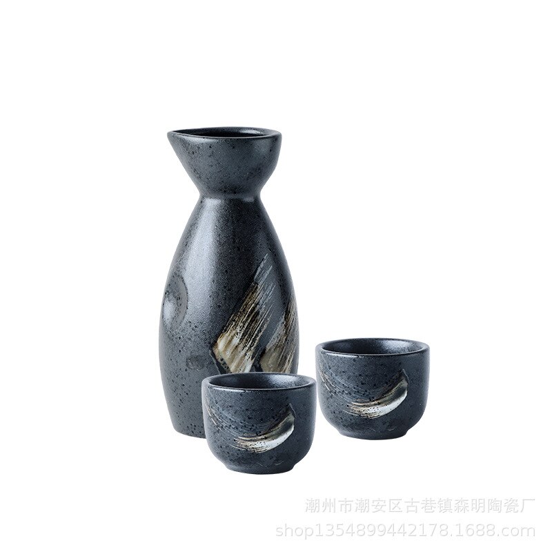Ensemble de vin de Style japonais, ensemble de saké en céramique, distributeur de vin, vin blanc, tasse de vin de riz, petit verre à vin, ensemble de boissons pour la maison
