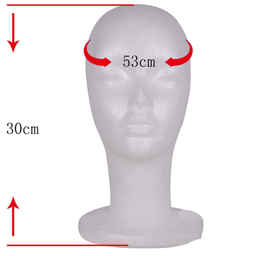 Plus size piepschuim mannequin hoofd model zonnebril brilstandaard hoed pet display houder schuimhoofd voor pruik vrouwen