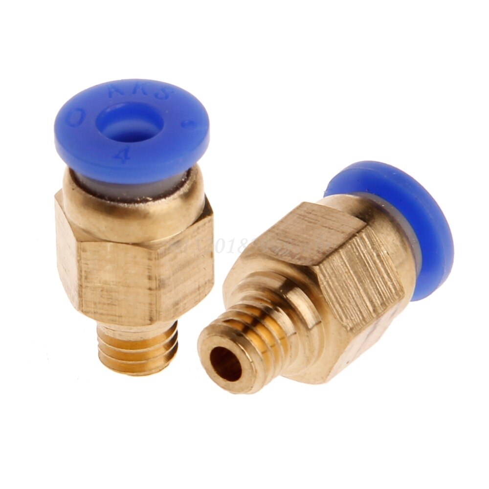 Connecteurs pneumatiques à raccord droit, 5 pièces, pour tubes de 4mm OD M6 6mm Reprap