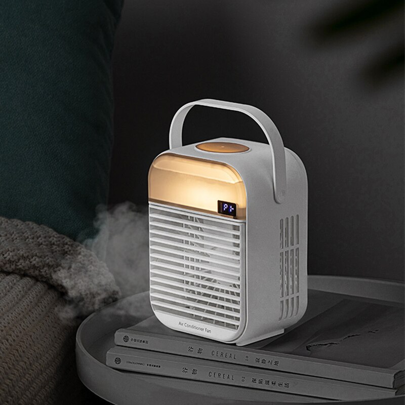 Home Appliances Air Conditioner Cooler Fan Humidifier Handheld Portable Rechargeable Cool Mist Water Diffuser Fan for Office Car