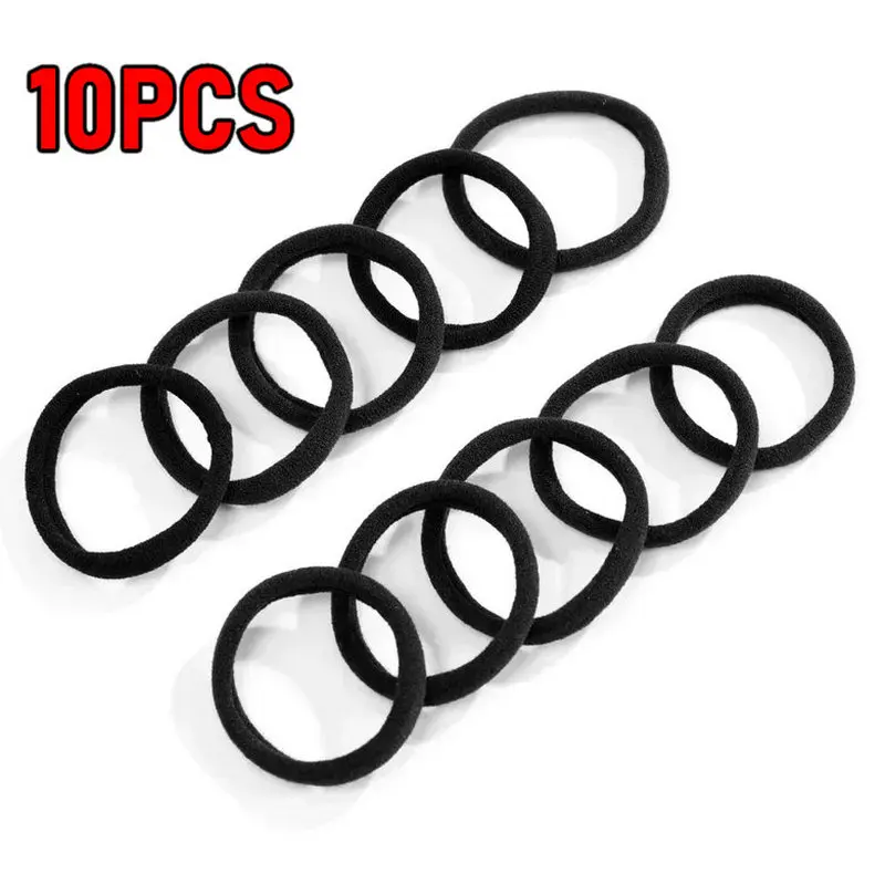 Conjunto de bandas para el cabello básicas para mujeres y niñas, diadema elástica de colores sólidos simples, lazos para el cabello, accesorios para el cabello, soporte para cola de caballo: Gris