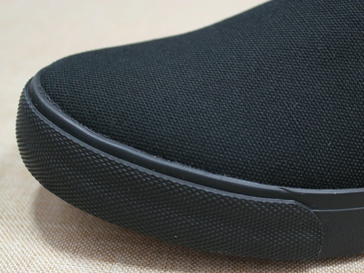 Lærred sko herresko alle sorte afslappet ensfarvet stor størrelse zapatos de hombre herre loafers tykke sneakers