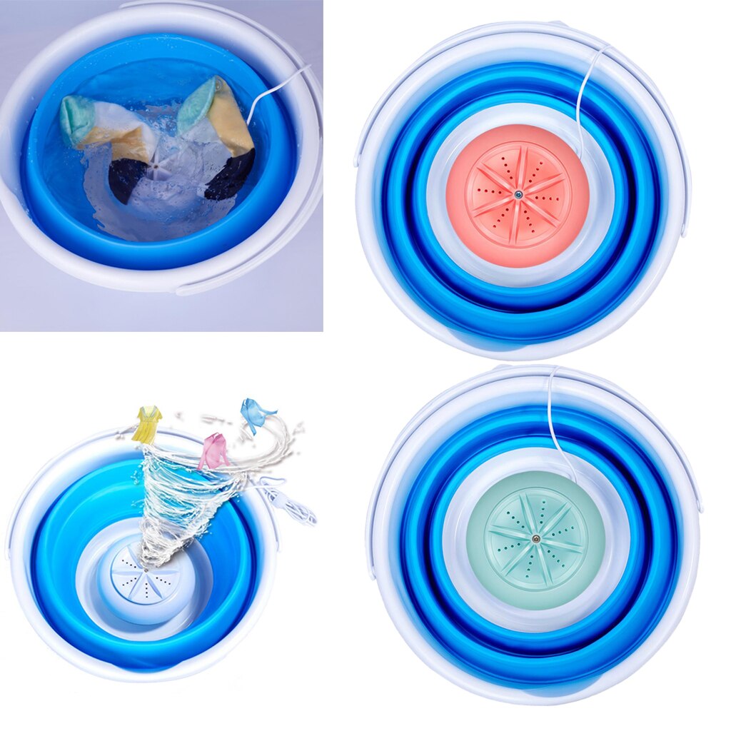 Mini Laundry Machine Folding Washing Machine Washer USB Charging Convenient Mini Laundry Machine