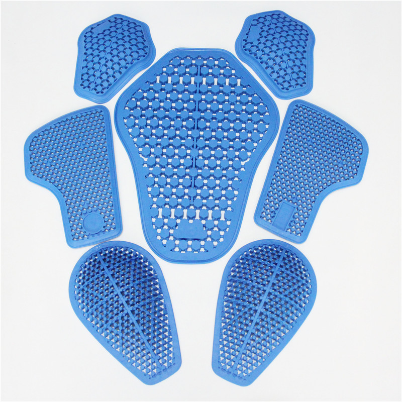 Protezione per l'equitazione Equipaggiamento CE Inserto Armatura Ginocchio Protezione per l'anca Pantaloni da moto Gel di silice di ricambio (2 ginocchiere + 2 protezioni per l'anca): Oro