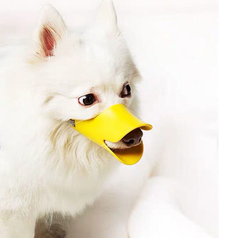 Silikoninen koiran kuono söpö ankka kuono-naamio koirille puremisen esto haukkumisen esto pieni iso koiran suukuonot lemmikkikoiran tarvikkeet