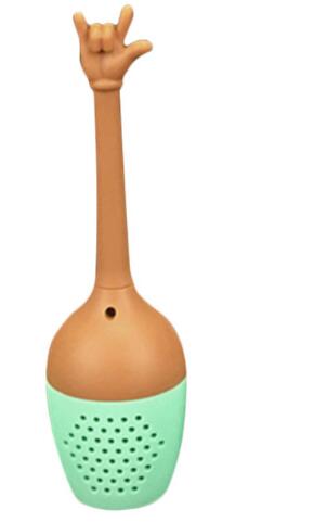 Grappig handgebaar in de vorm van een thee-ei, siliconen theezeefje, losse kruiden, kruidenhouder, theezetgereedschap voor theekopje, theepot: Stijl 4