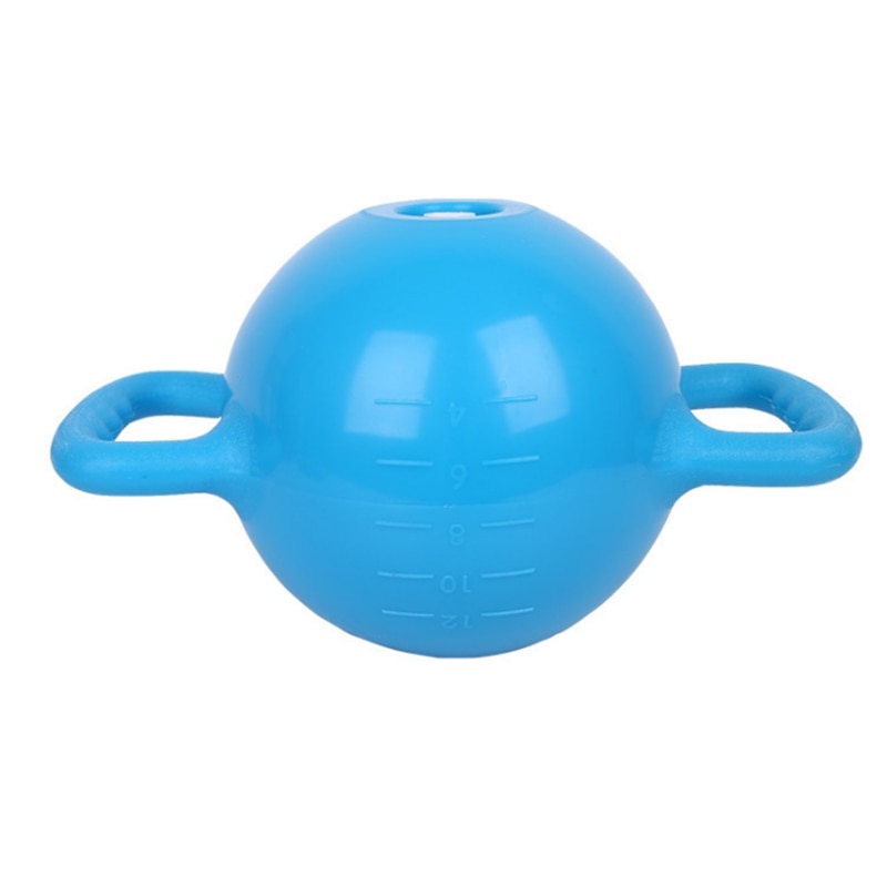 Yoga Fitness bouilloire cloche réglable eau Kettlebell haltère Double poignées Pilates corps mise en forme équipement: Bleu