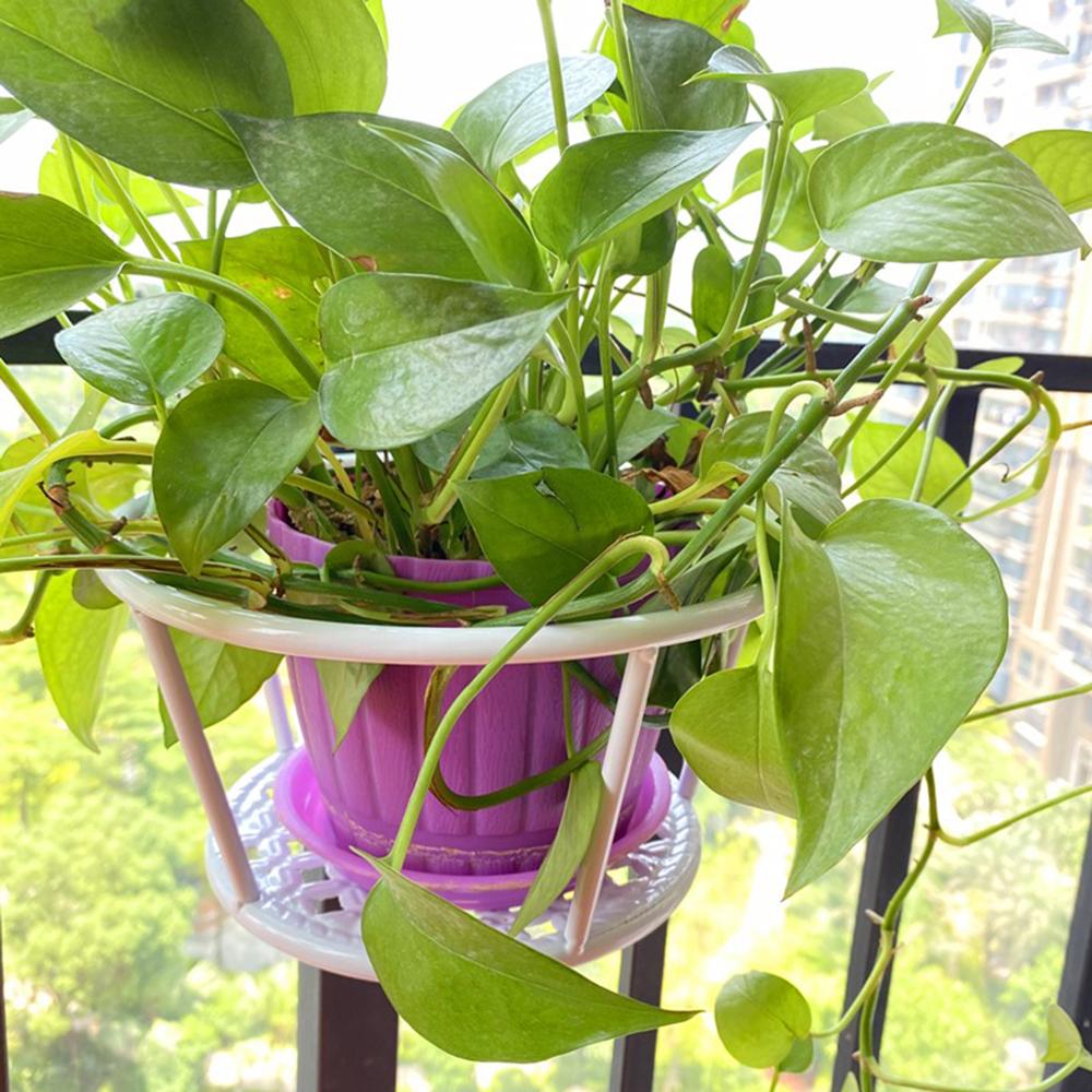 1 PC Detachable Metal Fower Pot Balcony Garden Plant Hanging Pots Basket Plant Garden Wall Balcony Decor Basket