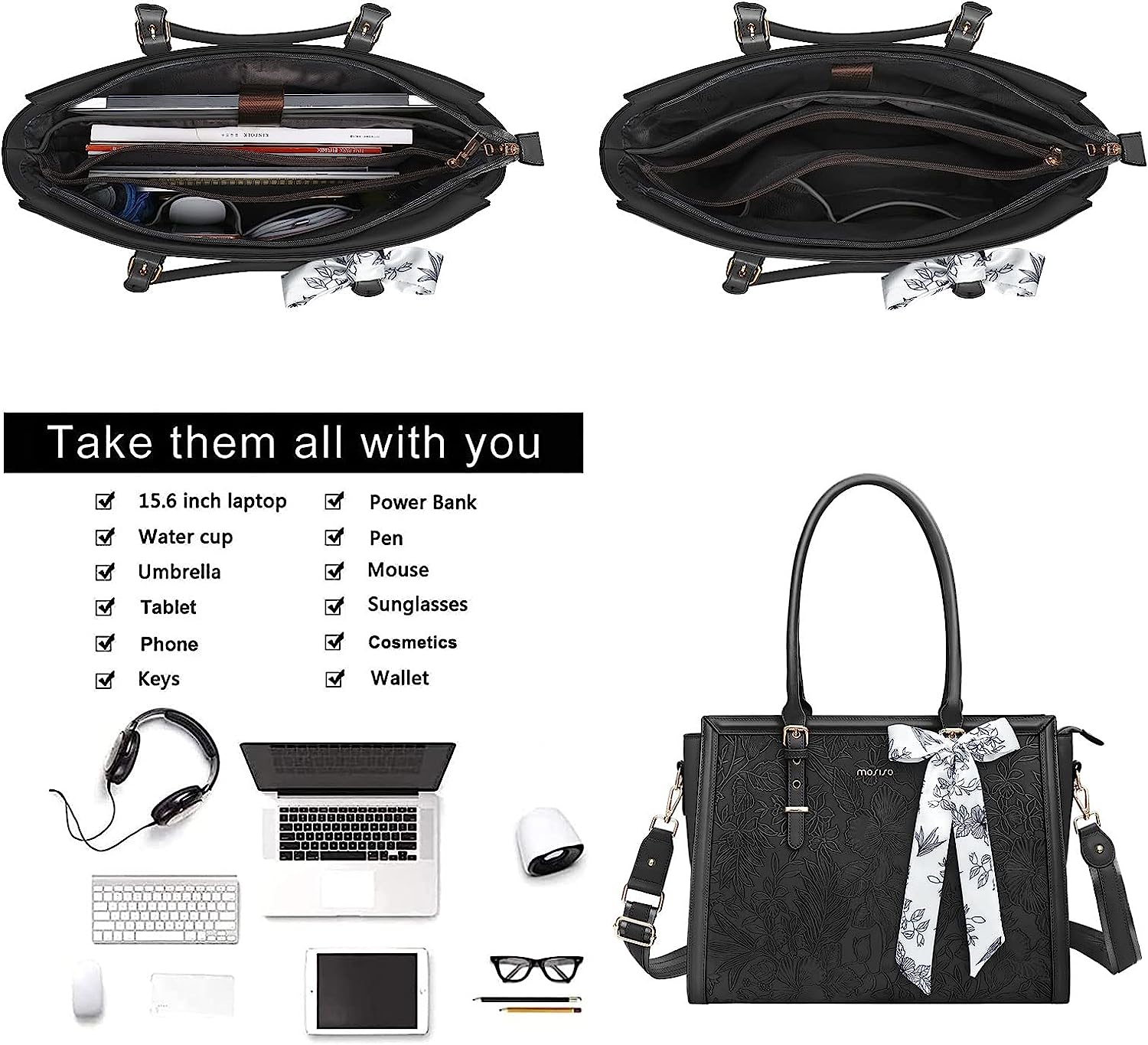 Laptop Tas Voor Vrouwen Luxe Pu Lederen Draagtas Voor 15.6 16 17.3 Inch Macbook Asus Hp Dell Notebook Schouder Messenger Handtas