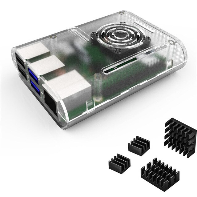 Aokin raspberry  pi 4 fodral, raspberry  pi 3 b plus fodral som är kompatibelt med raspberry  pi 2b, pi 3b: Pi4 kit 2