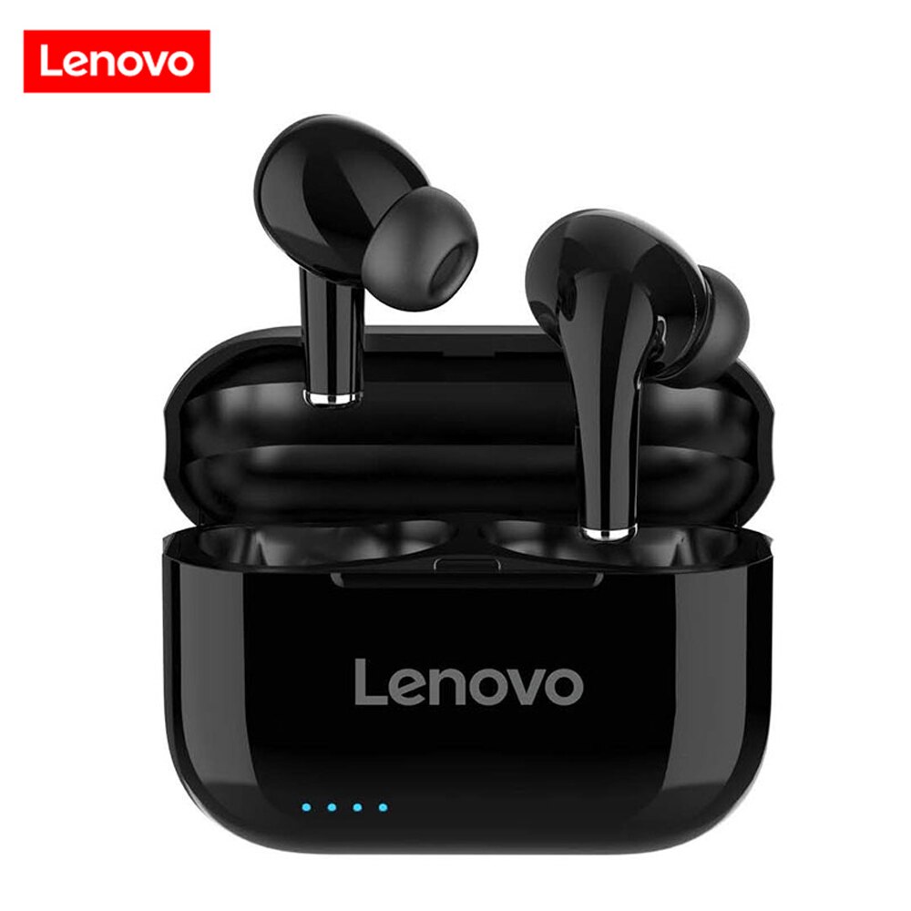 Lenovo X9/X18/XT91/QT83/LP1/LP1S Wireless Earphone Touch Control Bluetooth 5.0 Headphone Stereo HD Music Earbuds Headset w/ Mic: LP1S Black