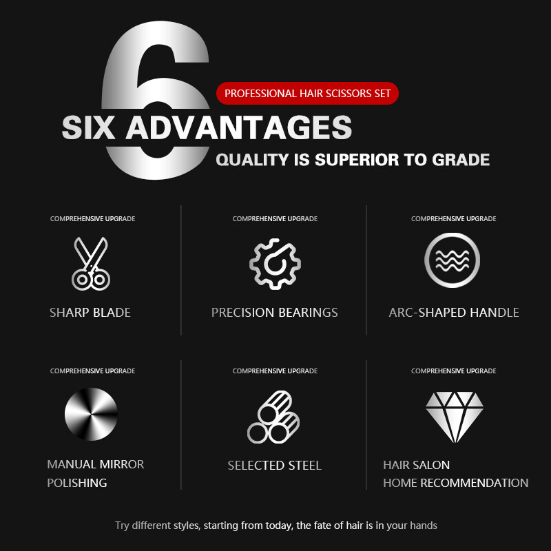 Tijeras profesionales de peluquería de 8 pulgadas, máquina de corte de pelo de corte plano de salón de , tijeras de adelgazamiento de acero inoxidable, herramientas de barbería