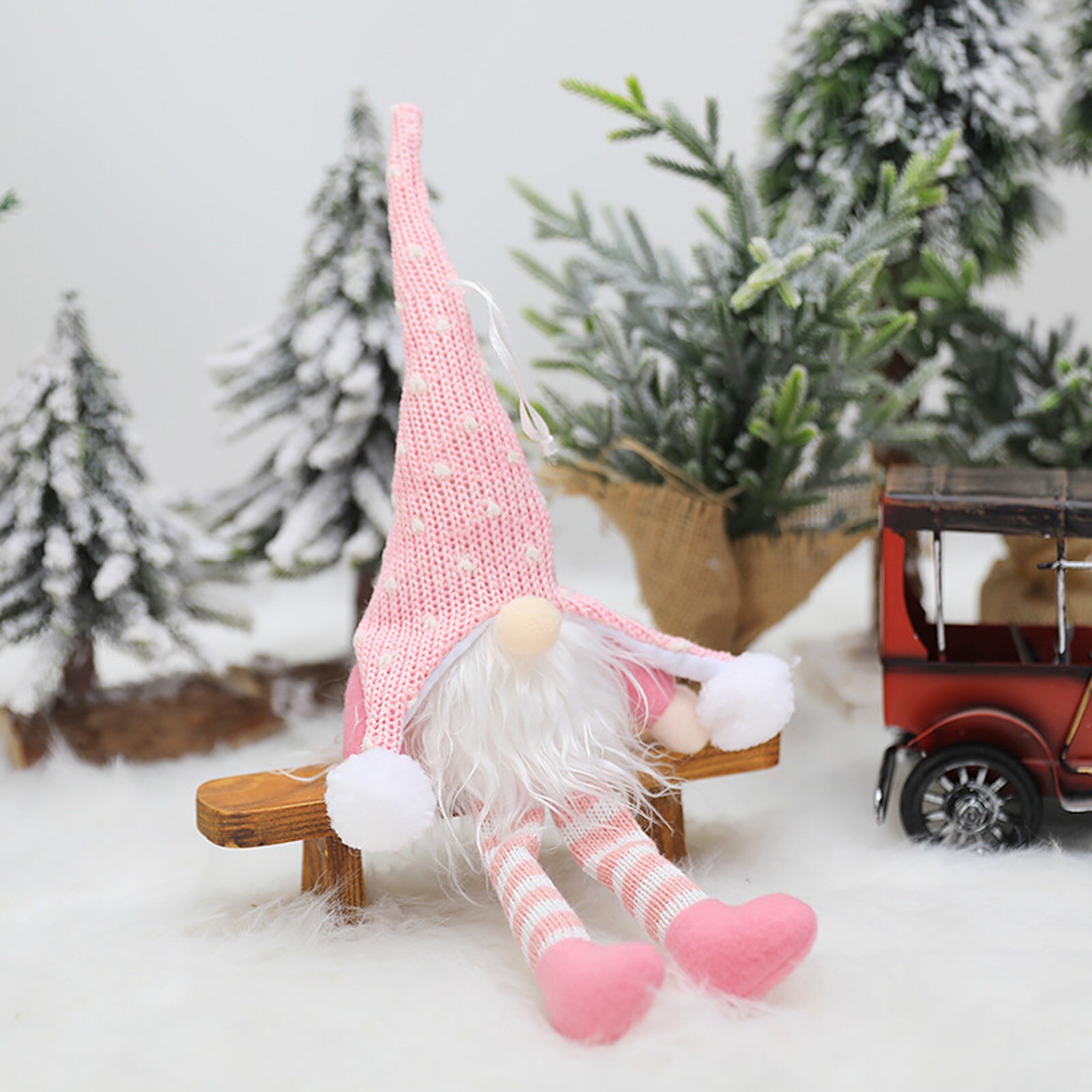 Muñeco de peluche de Papá Noel, gnomo, elfo enano, adornos para el hogar con luces, Navidad, Santa, muñeca de Navidad, adornos de Año , NSV775
