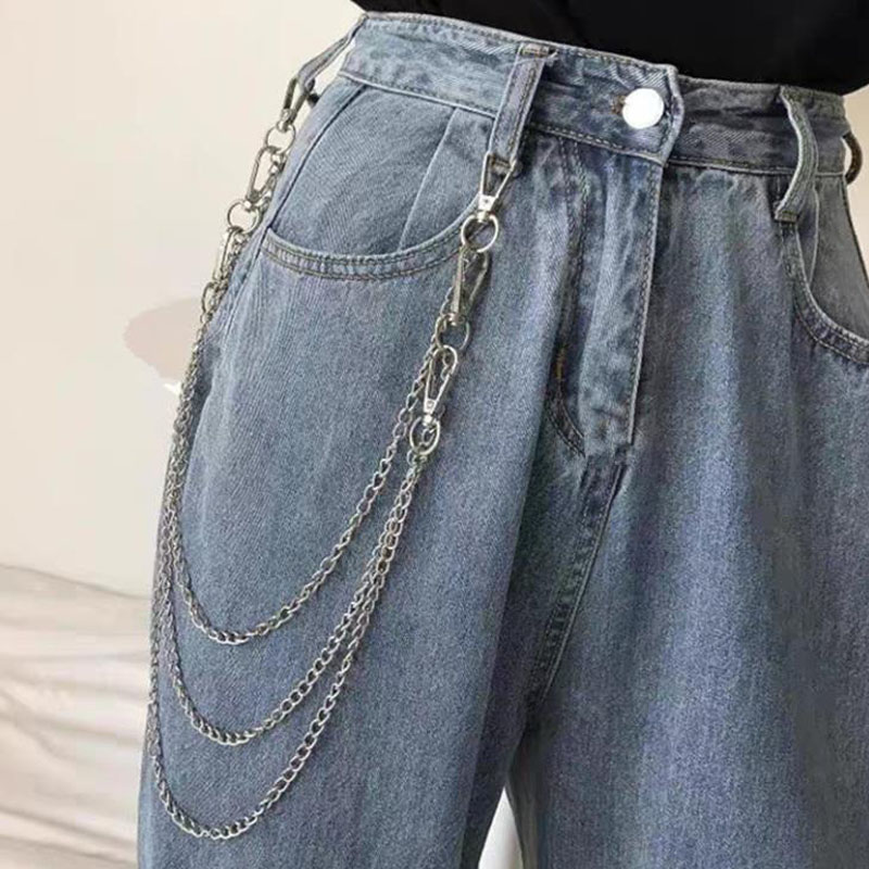 2020 punk rua calças chaveiros para as mulheres dos homens vintage metal carteira cinto de corrente hipster chaveiro pant chaveiro hiphop jóias