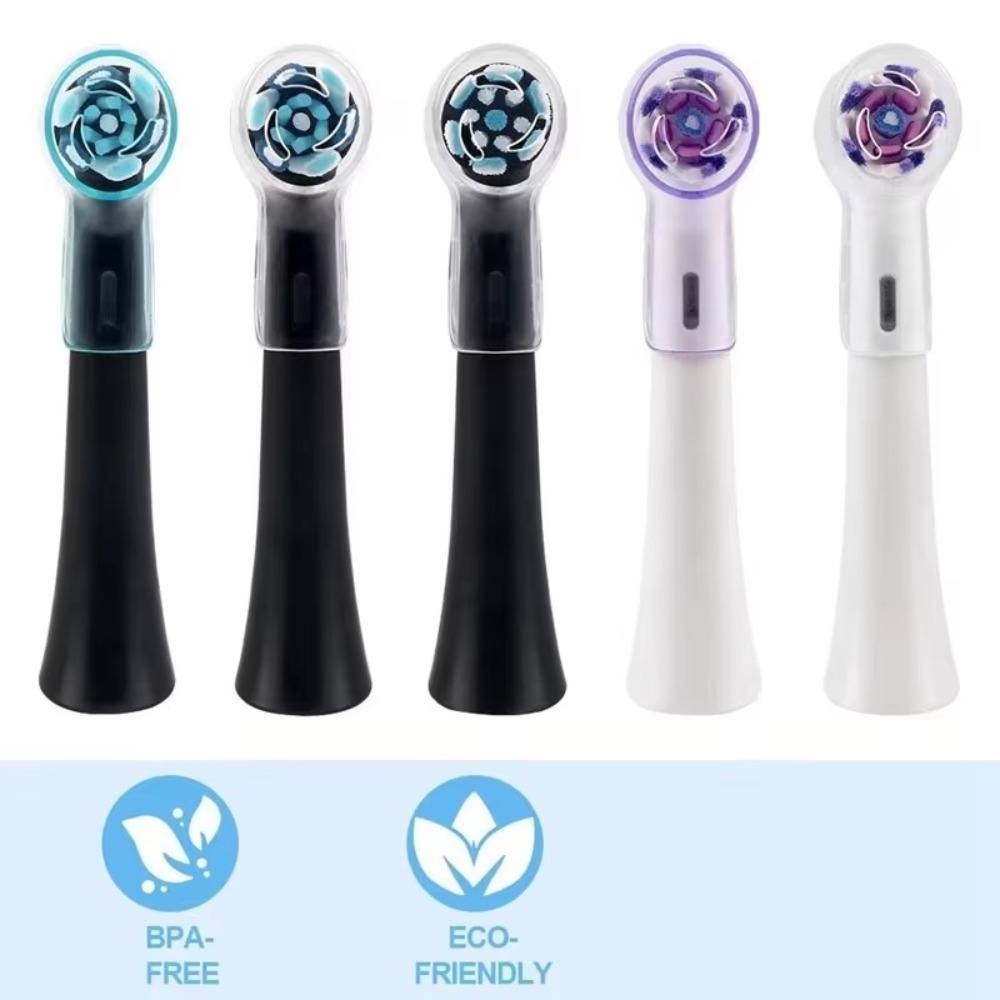 4PCS Plastic Toothbrush Heads Dustproof Cover Replacement Heads Transparent Electric Toothbrush Caps Toothbrush Head Covers