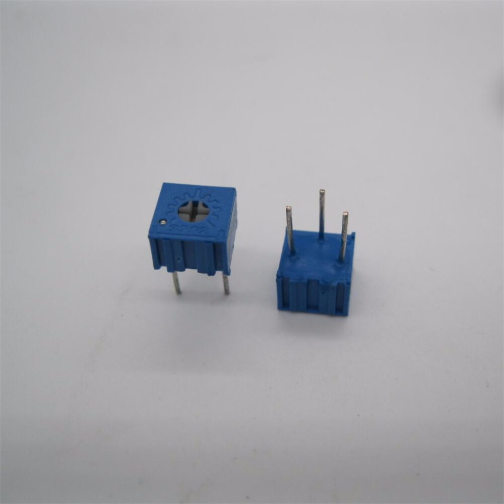 Lot De 150 Potentiomètres Réglables 1 MΩ - Trim Cône Linéaire Traversant, 6.8x3.9x0.86 Cm - Pour Cartes électroniques, Prototypes, DIY