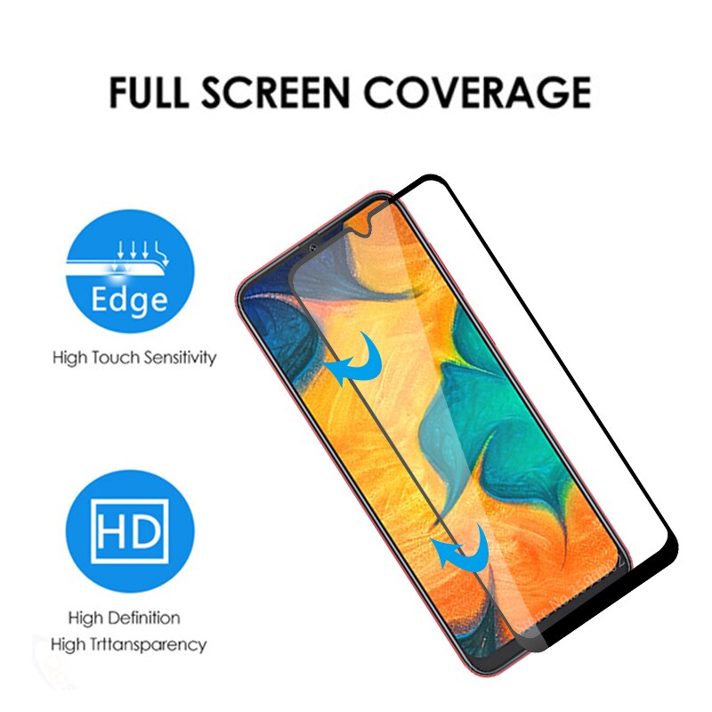 Verre trempé pour samsung galaxy A10 A20 A20E A30 A40 A50 A70 protecteur d'écran sur le samsung a 20 30 40 50 70 verre de protection