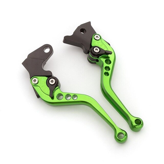 Motorsykkel brems kløtsj spak til kawasaki klr 250 klr 650 klr 650 1991-2007 1992 1993 1994 1995 1996 justerbar motorsykkel spak: Kort grønn