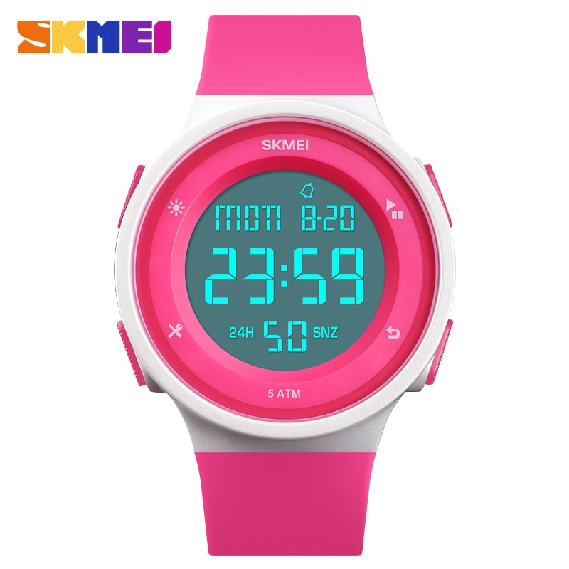 Women's Watches Waterproof LED Digital Ladies Sport Watch Women Multifunction Boy Girl Wristwatch Montre Femme SKMEI