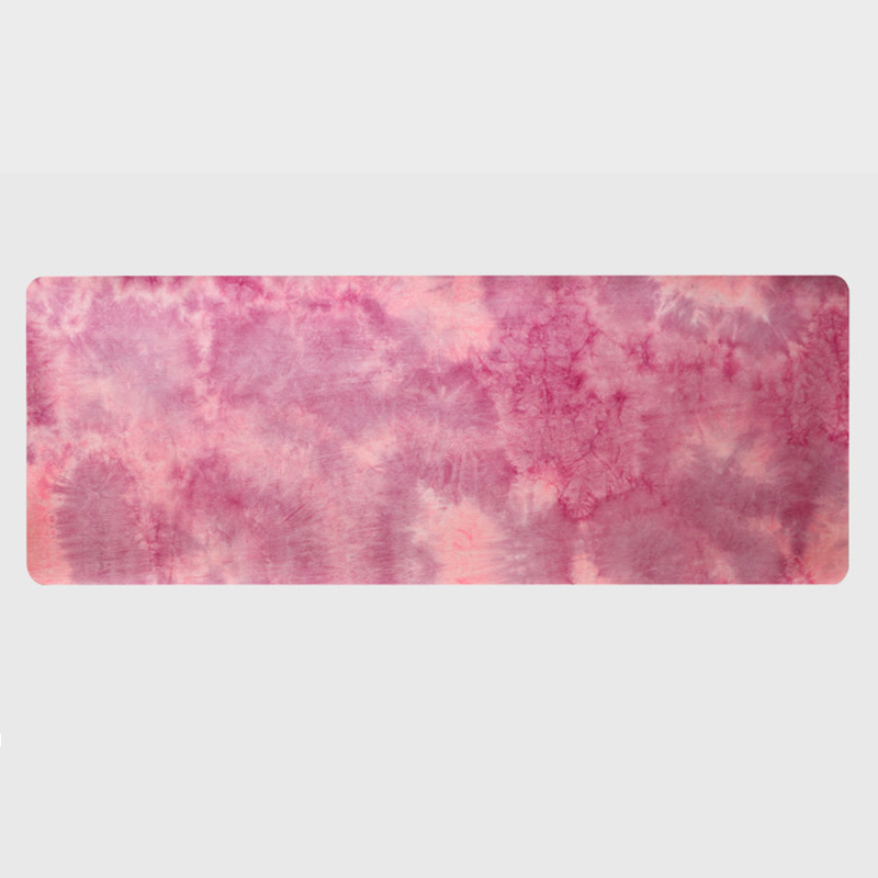5mm camping-übungsmatte, massagematte, fitnessstudio-sportmatte, yogamatte, wildleder, batik, rutschfest, fitness, gewichtsverlust, pilates, schlankheitsmatte, aerobic-yogamatte: Rosa