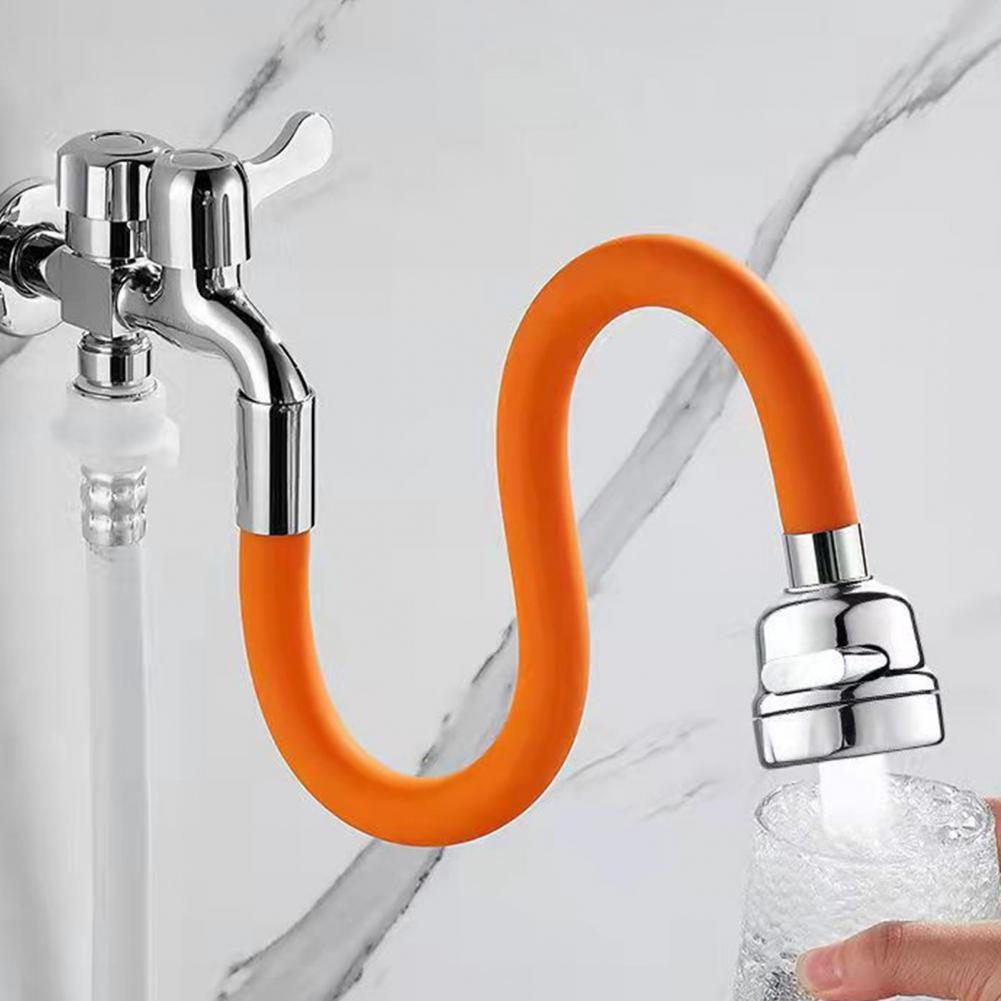 1 Set 25/35/55cm Tap Extender Faucet Extension Tube Kitchen Bathroom Faucet Extender 3 Levels 360° Adjustable Tap Extender Tube