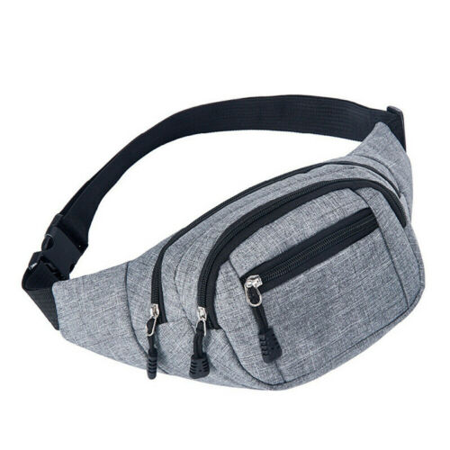 Travel Bum Bag Fanny Pack Waist Bag Zipped Outdoor Sports Shoulder Bag Pouch