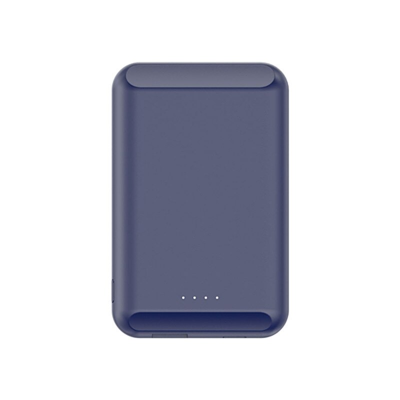 Caricabatterie Wireless Qi magnetico da 5000mAh Power Bank per Huawei iPhone 12 pro X Samsung S20 Poverbank batteria esterna Mini Powerbank: Blue