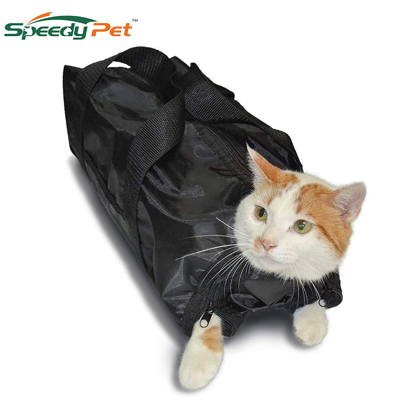 Bolsa de aseo de gato bolsas versátiles duraderas para mantener a los gatos contenidos de forma segura durante el recorte de uñas y la bolsa de contención de gatos para el baño