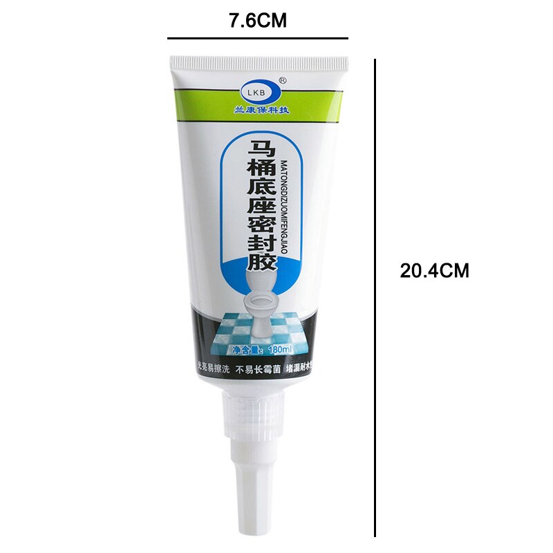 Kitchen Bath Resin Caulk Sealant 180ml Squeeze Tube Waterproof Sealant 66CY