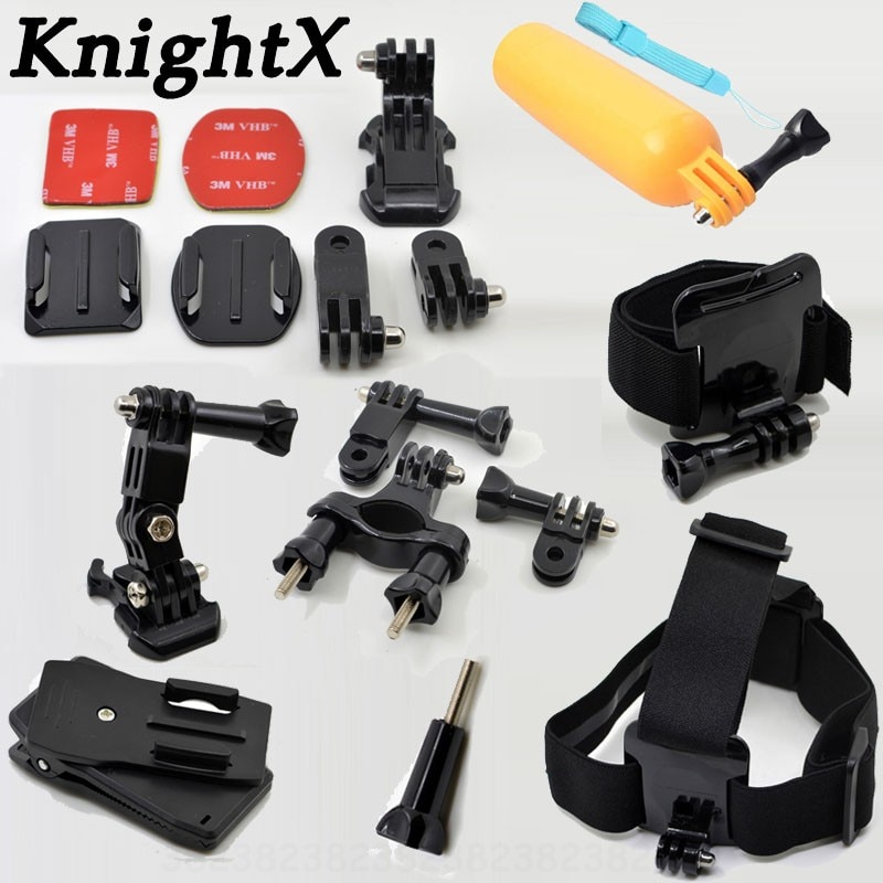 Accesorios KnightX soporte de Base de hebilla en forma de J para GoPro Hero 5 6 3 4 Xiaomi Yi 4 K para accesorios de Cámara de Acción