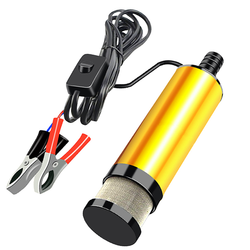 Auto Elektrische Ölpumpe DC 12V 24V Für Auto Pumpen Diesel- Öl Wasser Tauch 12L/Min Kraftstoff Transfer Pumpe Aluminium Legierung Hülse